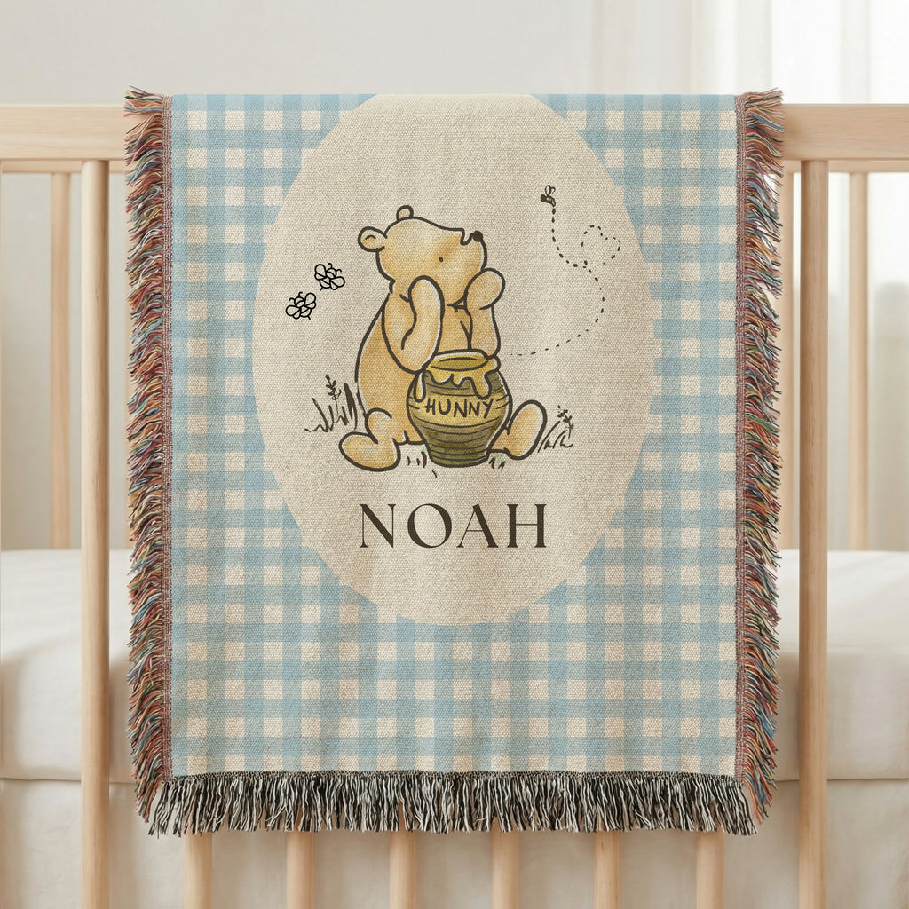 Winnie the Pooh Woven Baby Blanket