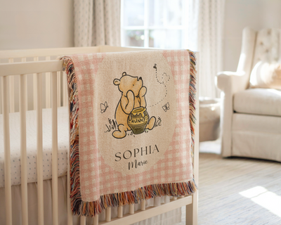 Winnie the Pooh Woven Baby Blanket