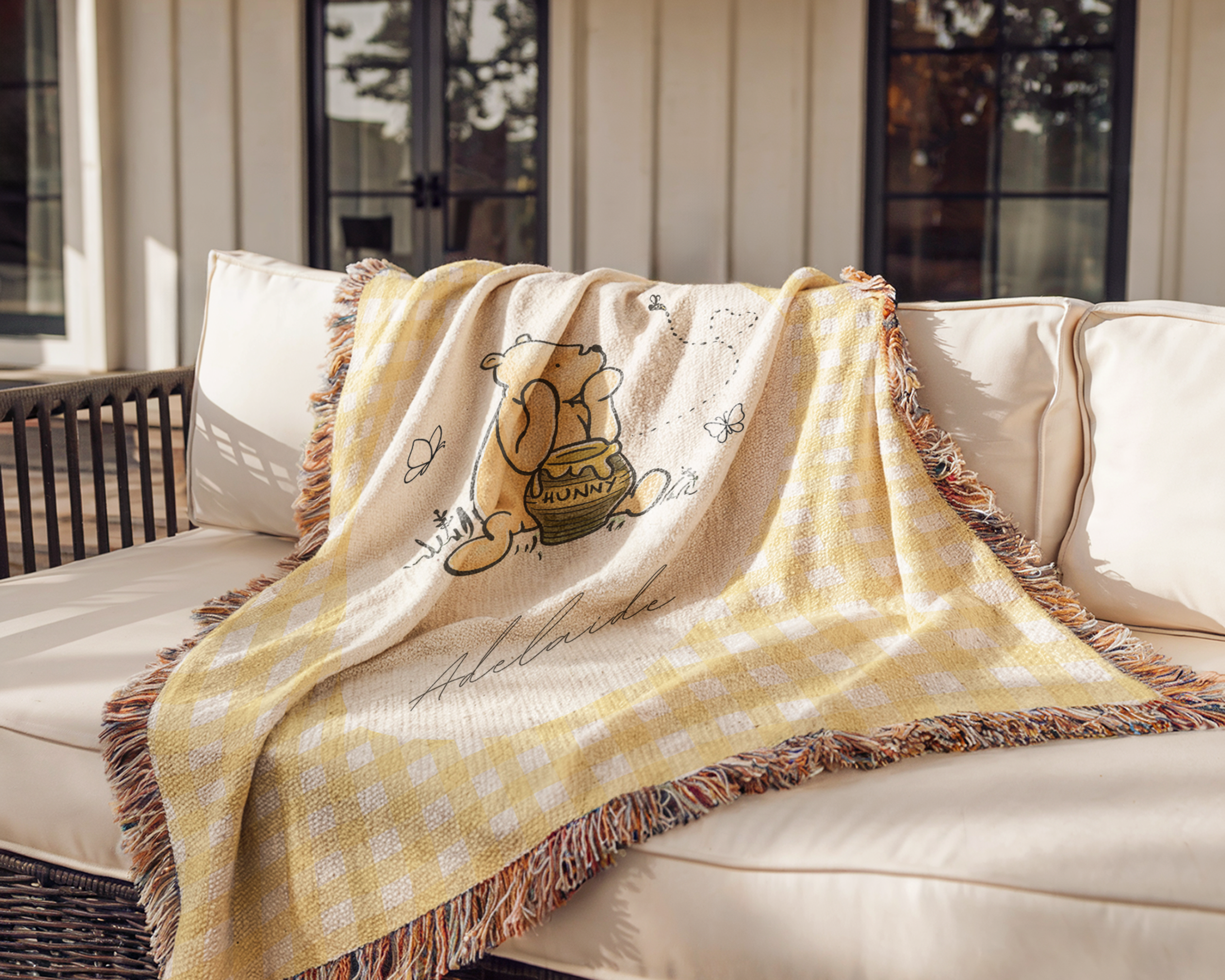 Winnie the Pooh Woven Baby Blanket