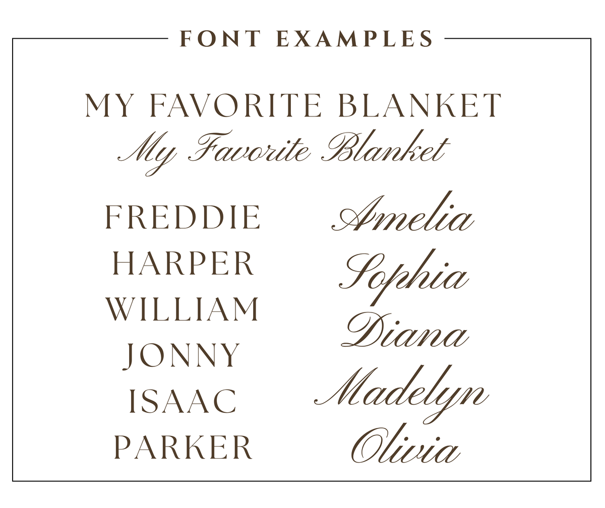 Personalized Deer Baby Blanket | Custom Name Woodland Nursery Gift