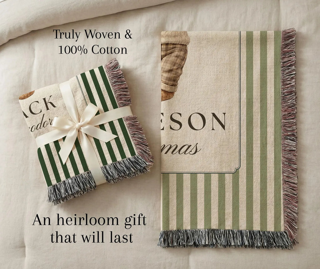 Personalized Boy Golf Nursery Blanket