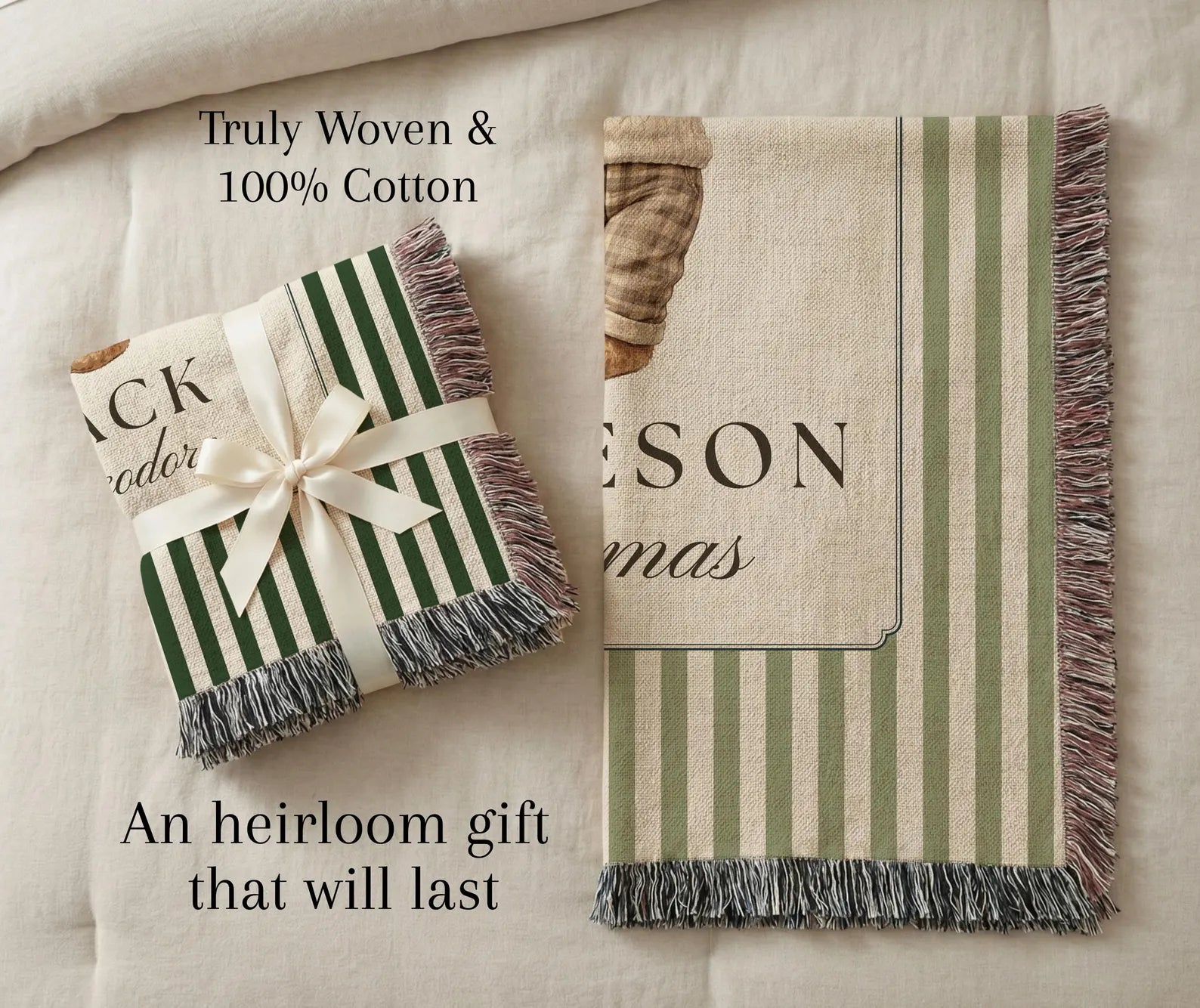 Personalized Boy Golf Nursery Blanket