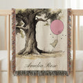 Winnie the Pooh Vintage Baby Blanket | Hundred Acre Wood Nursery Decor